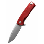 Taschenmesser ROK Aluminium, rot, satiniert, Lionsteel