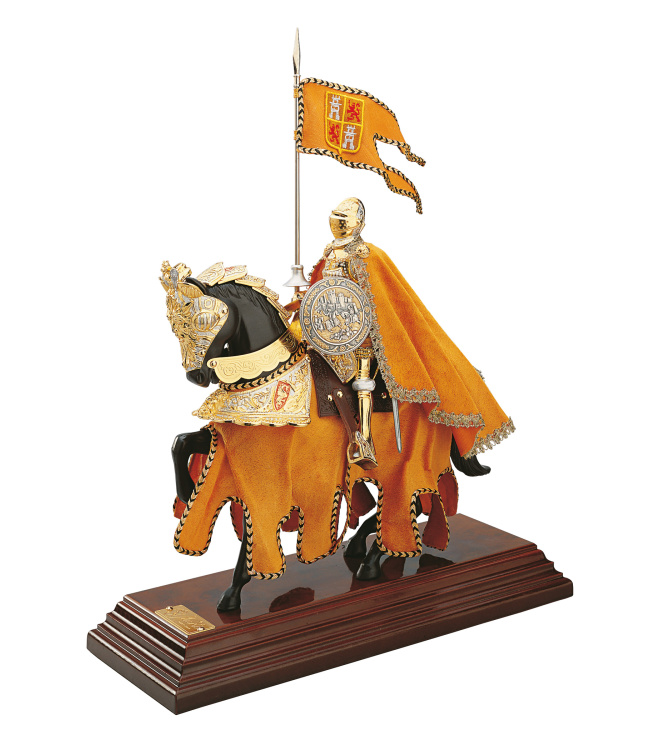 Miniatur Ritter El Cid auf Pferd, Marto