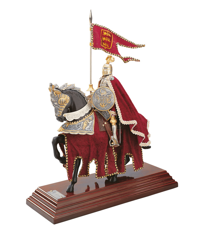 Miniatur Ritter König Löwenherz auf Pferd, Marto