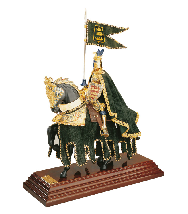 Miniatur Ritter König Arthur auf Pferd, Marto