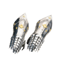 Panzerhandschuhe, goldverziert, Marto