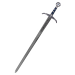 Schwert Robin Hood, silber/blau, mit Zierätzung