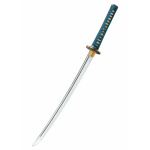 Shikoto Hammer-Forged Longquan Master Teal Wakizashi Sword