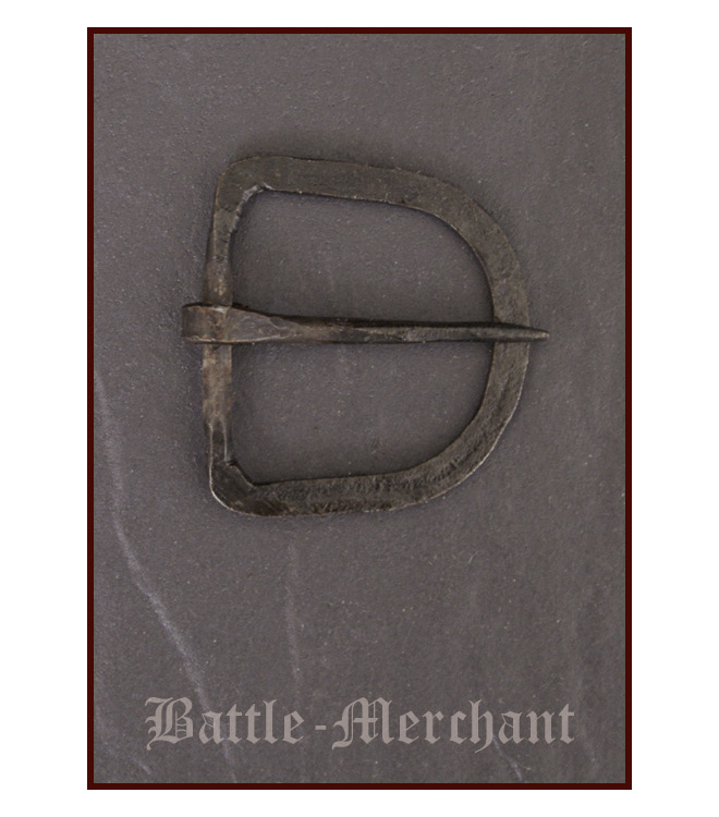 Handgeschmiedete Schnalle aus Stahl, für ca. 39 mm breite Gürtel