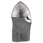 Vendelzeitlicher Spangenhelm mit Kettenbrünne, schaukampftauglich