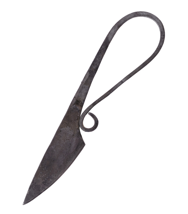 Gebrauchsmesser, handgeschmiedet, ca. 20cm lang