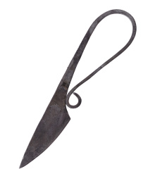 Gebrauchsmesser, handgeschmiedet, ca. 20cm lang