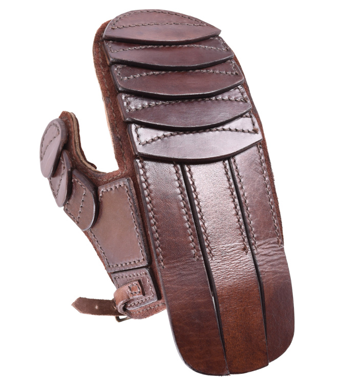 Gepolsterter Fäustling aus Leder für linke Hand