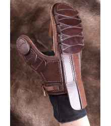 Gepolsterter Fäustling aus Leder für linke Hand