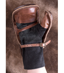 Gepolsterter Fäustling aus Leder für linke Hand