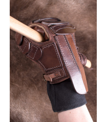 Gepolsterter Fäustling aus Leder für linke Hand