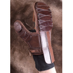 Gepolsterter Fäustling aus Leder für linke Hand