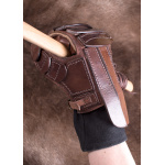 Gepolsterter Fäustling aus Leder für linke Hand