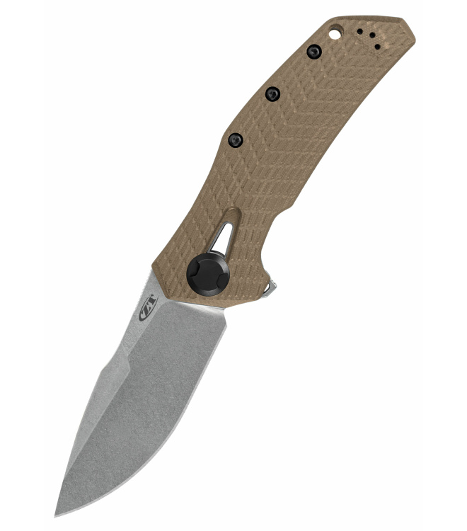 Taschenmesser ZT-0308, KVT G10 Coyote Tan/20CV SW