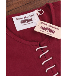 Cotehardie Ava, Mittelalterkleid, weinrot S