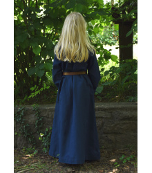 Kinder Mittelalterkleid, Unterkleid Ana, blau 146