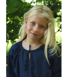 Kinder Mittelalterkleid, Unterkleid Ana, blau 146