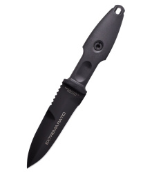 Feststehendes Messer Pugio Single Edge schwarz, Extrema...