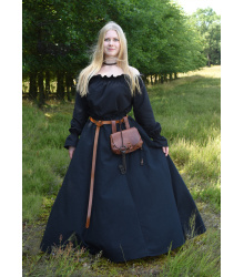 Mittelalter Carmen-Bluse, schwarz M