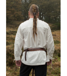 Mittelalter Hemd Corvin mit Schnürung, natur XL