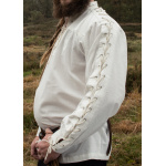 Mittelalter Hemd Corvin mit Schnürung, natur XL