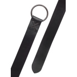 Mittelalter-Ledergürtel mit Messingring, 150 cm, braun