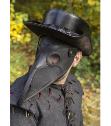 Pest Doktor Maske schwarz