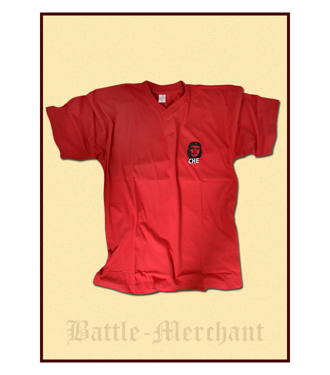 Che Guevara T-Shirt, rot, bestickt, Gr. XL