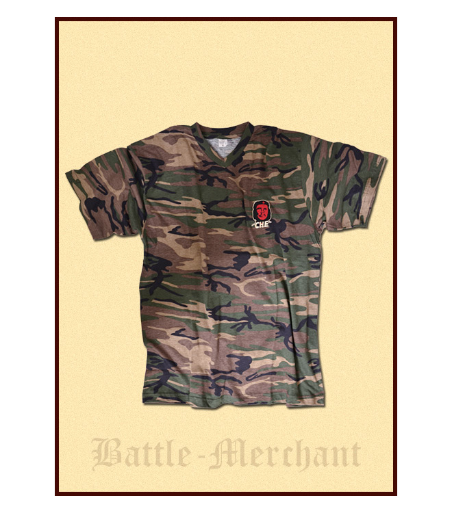 Che Guevara T-Shirt, camouflage, bestickt, Gr. XL
