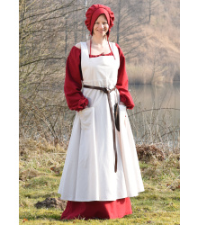 Mittelalter-Schürze Ruth, natur, One-Size