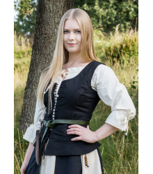 Mittelalter Korsage Tilda, schwarz