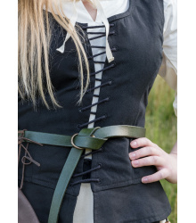 Mittelalter Korsage Tilda, schwarz