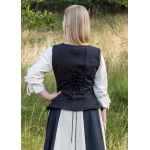 Mittelalter Korsage Tilda, schwarz
