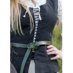 Mittelalter Korsage Tilda, schwarz