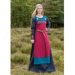 Wikinger Trägerkleid / Schürzenkleid Hilja mit Stickerei, rot