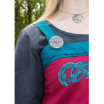 Wikinger Trägerkleid / Schürzenkleid Hilja mit Stickerei, rot