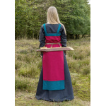 Wikinger Trägerkleid / Schürzenkleid Hilja mit Stickerei, rot
