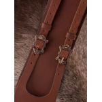 Piratengürtel aus Leder mit zwei Schnallen, versch. Farben