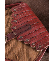 Tasche im Wikinger-Stil, Leder und Segeltuch
