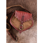 Tasche im Wikinger-Stil, Leder und Segeltuch