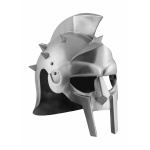 Gladiatorenhelm Maximus mit Lederinlay mit Dornen