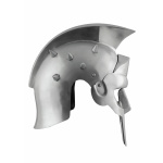 Gladiatorenhelm Maximus mit Lederinlay mit Dornen