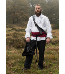 Mittelalter Piratenhemd Henry, weiß, NEUE VERSION