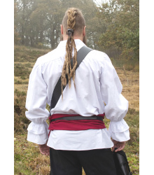 Mittelalter Piratenhemd Henry, weiß, NEUE VERSION