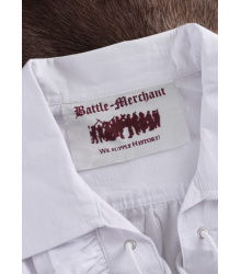 Mittelalter Piratenhemd Henry, weiß, NEUE VERSION