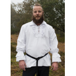 Mittelalter Piratenhemd Henry, weiß, NEUE VERSION