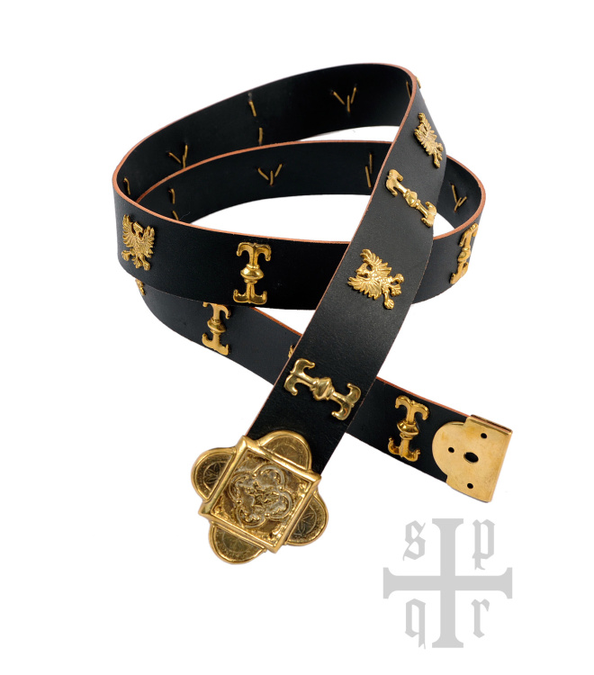 Mittelalter Ledergürtel Sankt Georg, versch. Farben