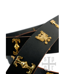 Mittelalter Ledergürtel Sankt Georg, versch. Farben