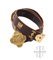 Mittelalter Ledergürtel Sankt Georg, versch. Farben