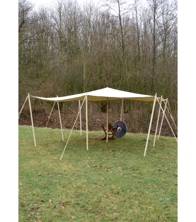 Sonnensegel mit Schlaufen, extra stark, 450 g/m², naturfarben